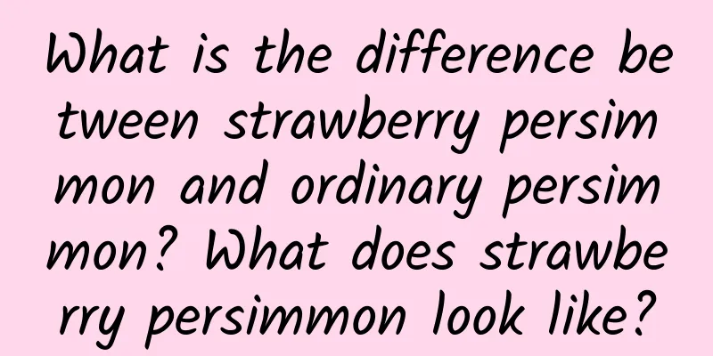 What is the difference between strawberry persimmon and ordinary persimmon? What does strawberry persimmon look like?