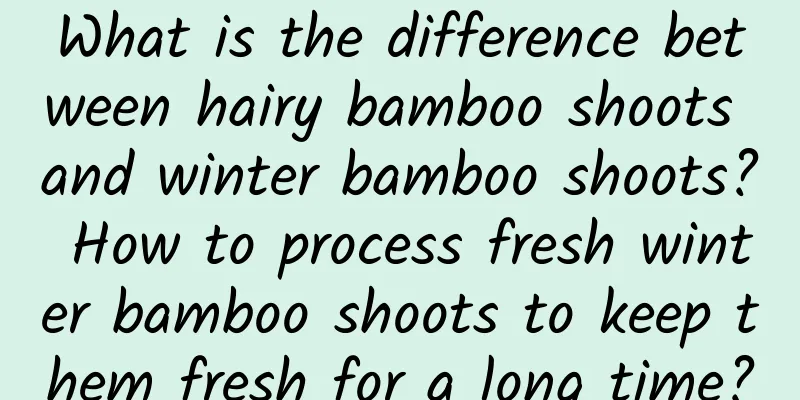 What is the difference between hairy bamboo shoots and winter bamboo shoots? How to process fresh winter bamboo shoots to keep them fresh for a long time?