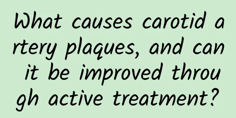 What causes carotid artery plaques, and can it be improved through active treatment?