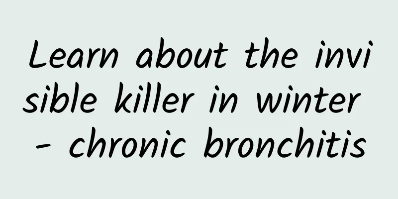 Learn about the invisible killer in winter - chronic bronchitis