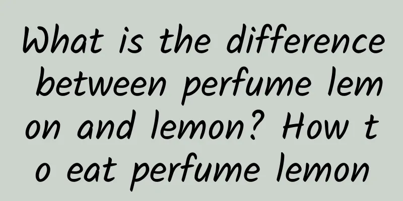 What is the difference between perfume lemon and lemon? How to eat perfume lemon