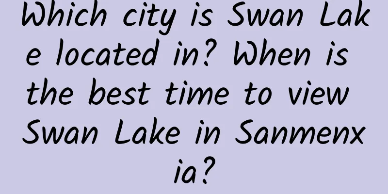 Which city is Swan Lake located in? When is the best time to view Swan Lake in Sanmenxia?