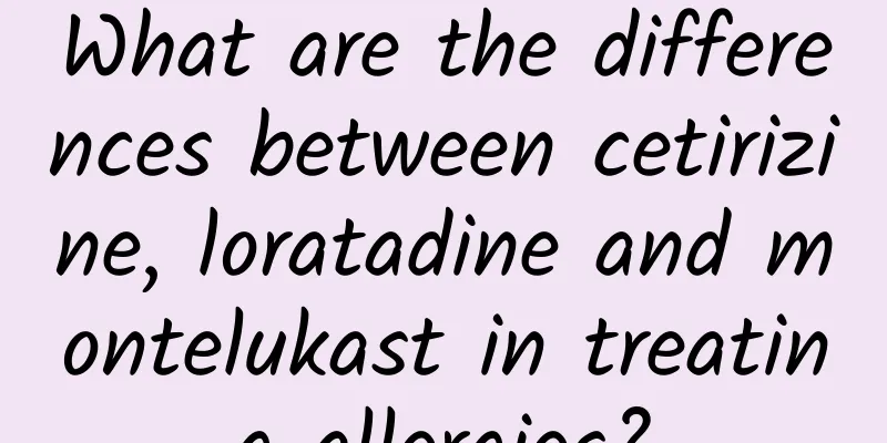 What are the differences between cetirizine, loratadine and montelukast in treating allergies?