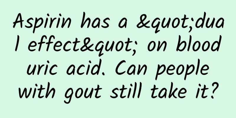 Aspirin has a "dual effect" on blood uric acid. Can people with gout still take it?