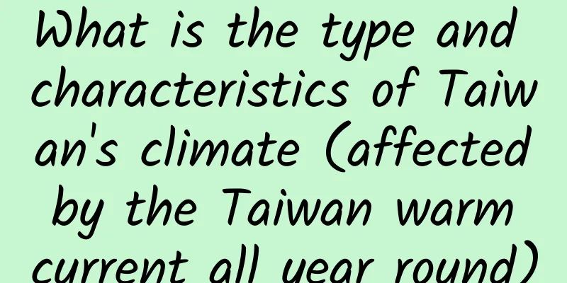 What is the type and characteristics of Taiwan's climate (affected by the Taiwan warm current all year round)