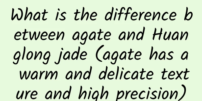 What is the difference between agate and Huanglong jade (agate has a warm and delicate texture and high precision)
