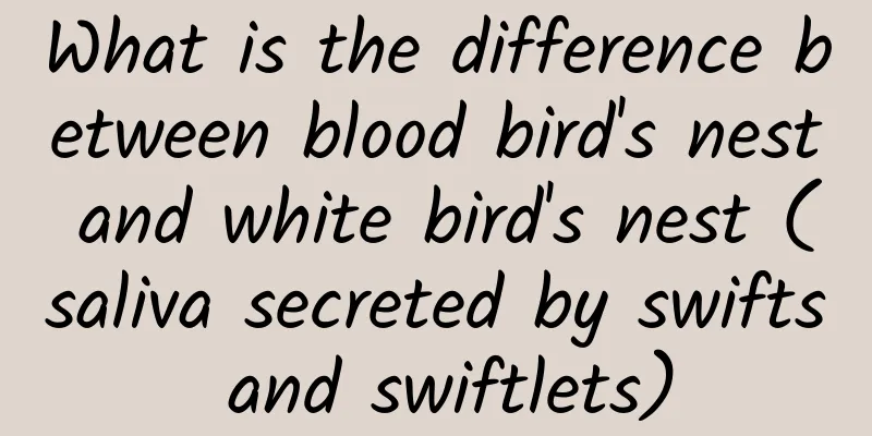 What is the difference between blood bird's nest and white bird's nest (saliva secreted by swifts and swiftlets)
