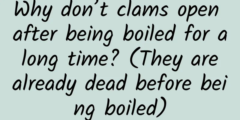 Why don’t clams open after being boiled for a long time? (They are already dead before being boiled)