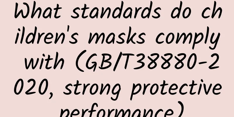 What standards do children's masks comply with (GB/T38880-2020, strong protective performance)