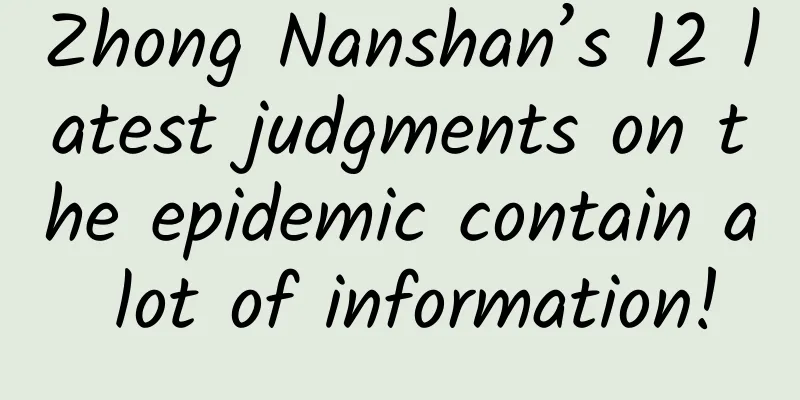 Zhong Nanshan’s 12 latest judgments on the epidemic contain a lot of information!