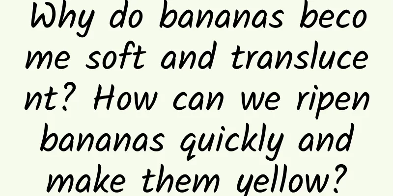 Why do bananas become soft and translucent? How can we ripen bananas quickly and make them yellow?