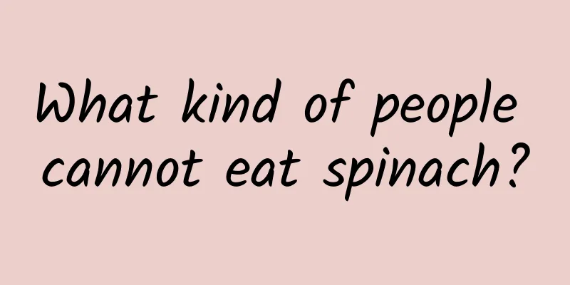 What kind of people cannot eat spinach?