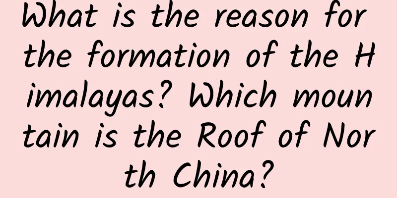 What is the reason for the formation of the Himalayas? Which mountain is the Roof of North China?