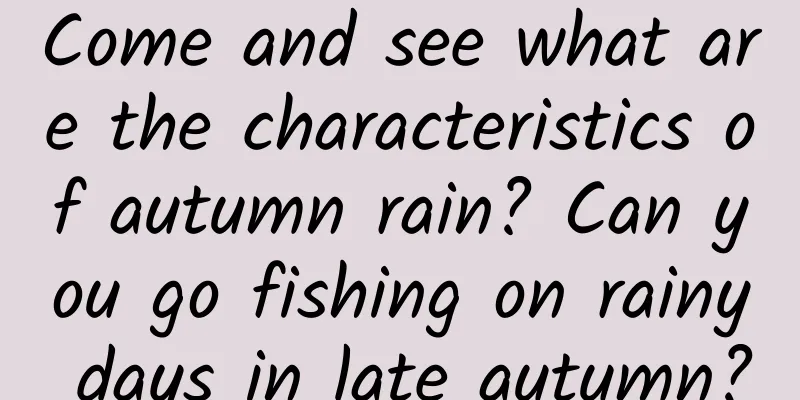 Come and see what are the characteristics of autumn rain? Can you go fishing on rainy days in late autumn?