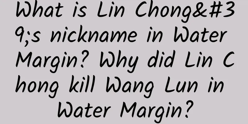 What is Lin Chong's nickname in Water Margin? Why did Lin Chong kill Wang Lun in Water Margin?