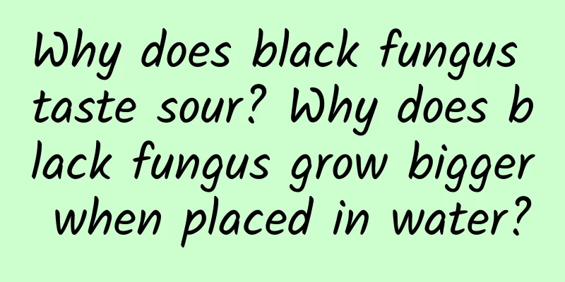 Why does black fungus taste sour? Why does black fungus grow bigger when placed in water?