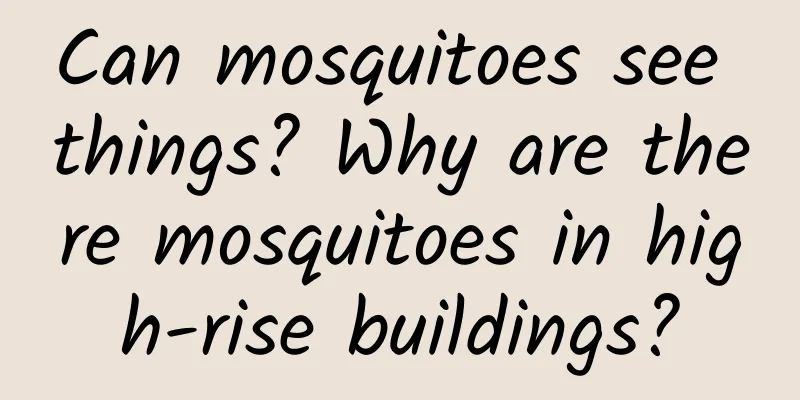 Can mosquitoes see things? Why are there mosquitoes in high-rise buildings?