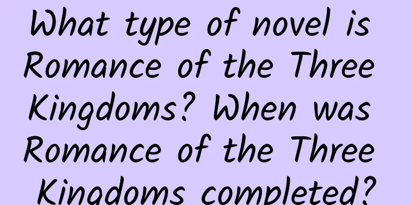 What type of novel is Romance of the Three Kingdoms? When was Romance of the Three Kingdoms completed?