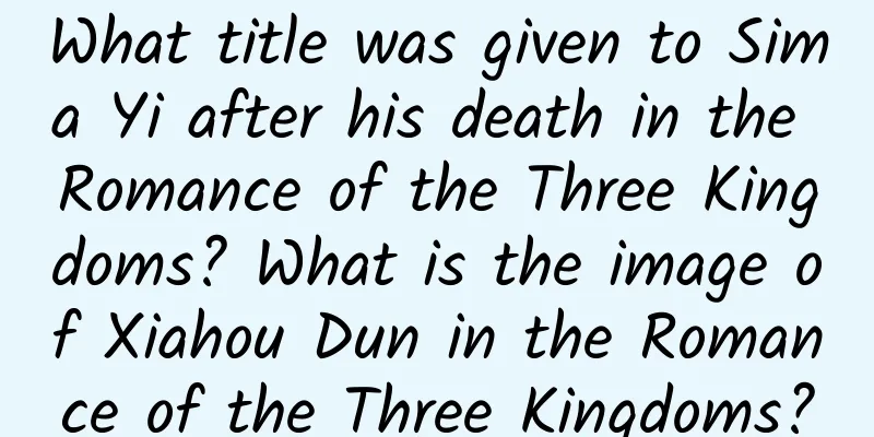 What title was given to Sima Yi after his death in the Romance of the Three Kingdoms? What is the image of Xiahou Dun in the Romance of the Three Kingdoms?