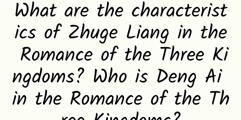 What are the characteristics of Zhuge Liang in the Romance of the Three Kingdoms? Who is Deng Ai in the Romance of the Three Kingdoms?