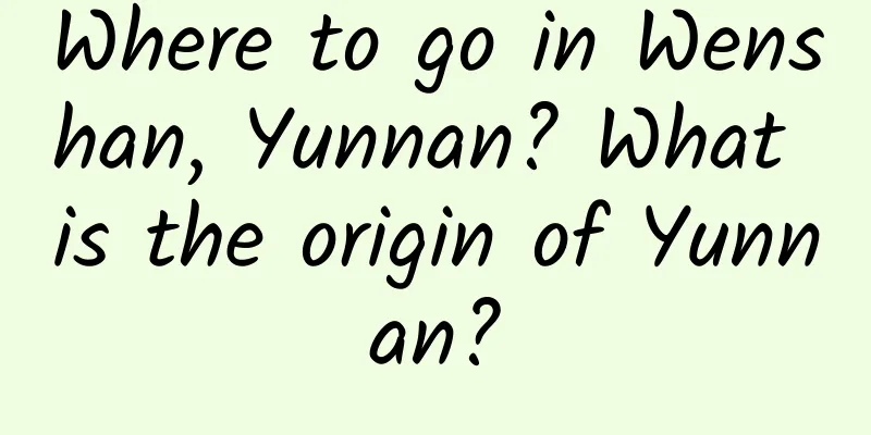 Where to go in Wenshan, Yunnan? What is the origin of Yunnan?