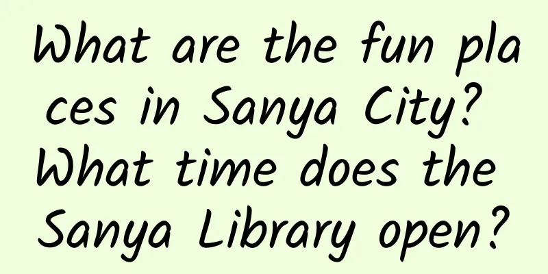 What are the fun places in Sanya City? What time does the Sanya Library open?