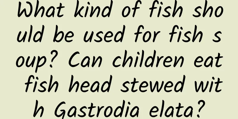 What kind of fish should be used for fish soup? Can children eat fish head stewed with Gastrodia elata?