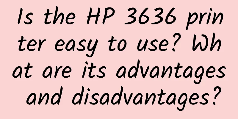 Is the HP 3636 printer easy to use? What are its advantages and disadvantages?