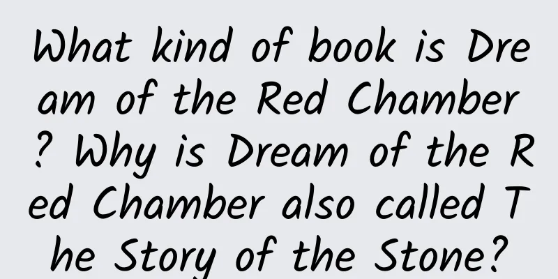 What kind of book is Dream of the Red Chamber? Why is Dream of the Red Chamber also called The Story of the Stone?