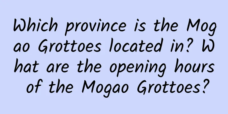 Which province is the Mogao Grottoes located in? What are the opening hours of the Mogao Grottoes?