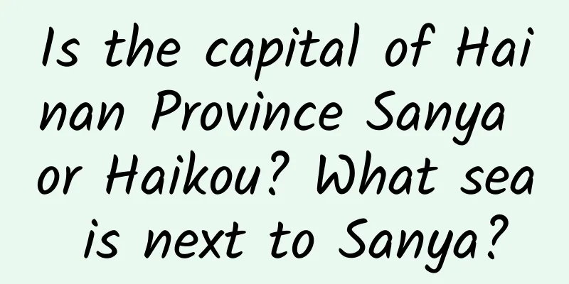 Is the capital of Hainan Province Sanya or Haikou? What sea is next to Sanya?