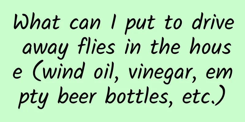 What can I put to drive away flies in the house (wind oil, vinegar, empty beer bottles, etc.)