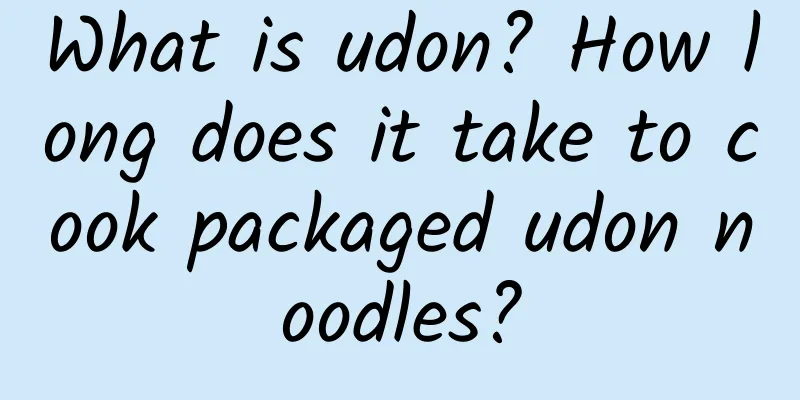 What is udon? How long does it take to cook packaged udon noodles?
