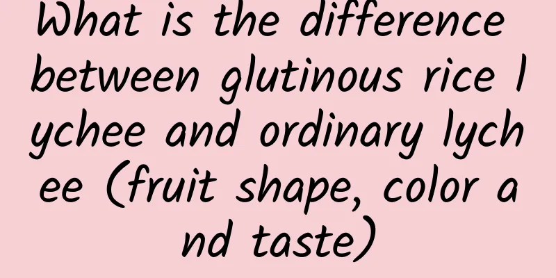What is the difference between glutinous rice lychee and ordinary lychee (fruit shape, color and taste)