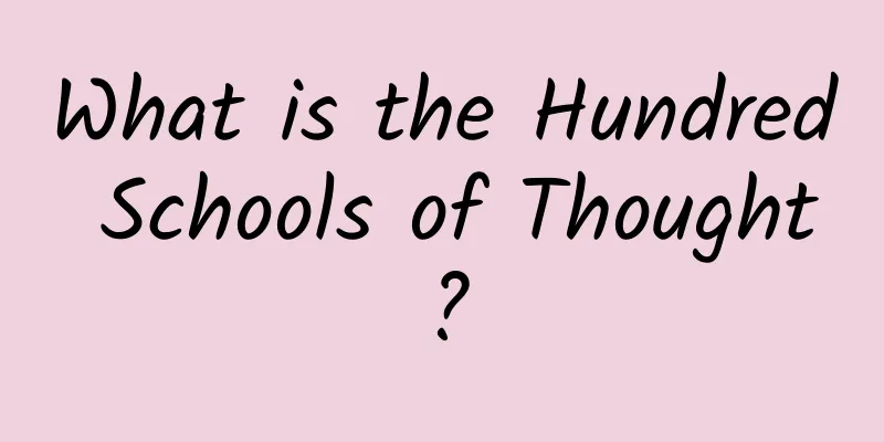 What is the Hundred Schools of Thought?