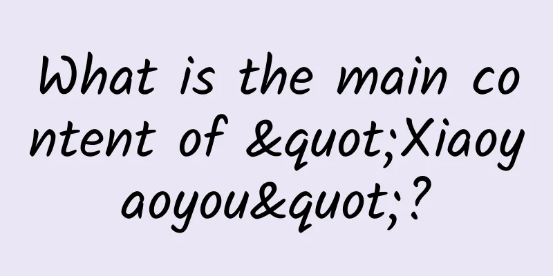 What is the main content of "Xiaoyaoyou"?