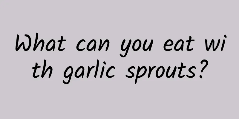 What can you eat with garlic sprouts?