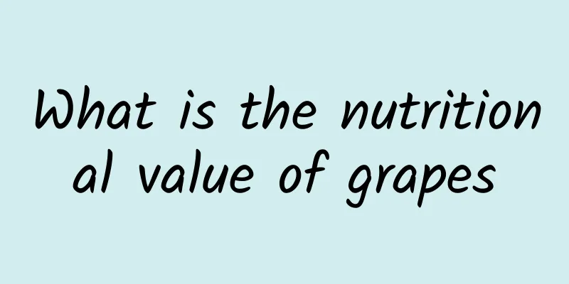 What is the nutritional value of grapes