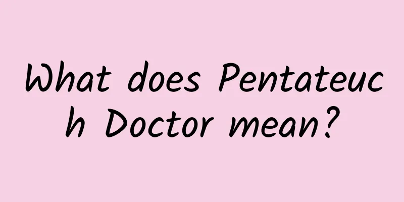 What does Pentateuch Doctor mean?