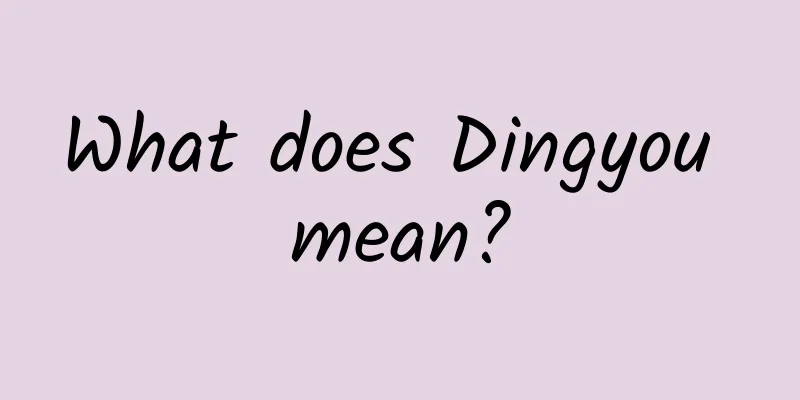 What does Dingyou mean?
