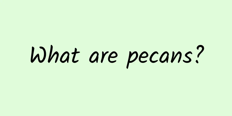 What are pecans?