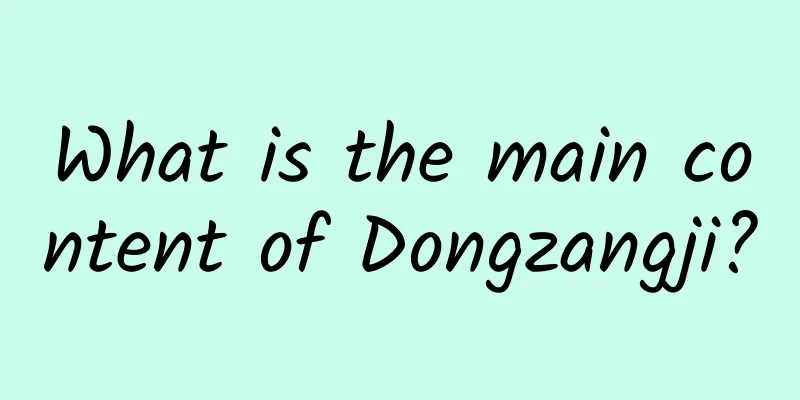 What is the main content of Dongzangji?