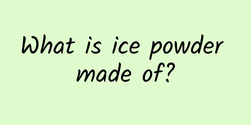 What is ice powder made of?