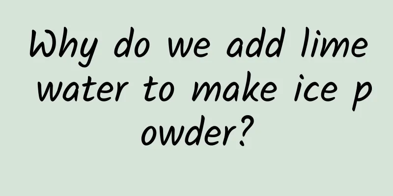 Why do we add lime water to make ice powder?