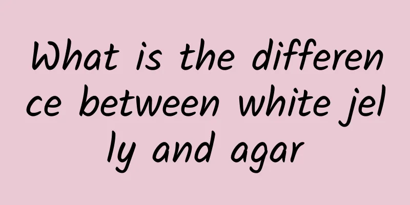 What is the difference between white jelly and agar