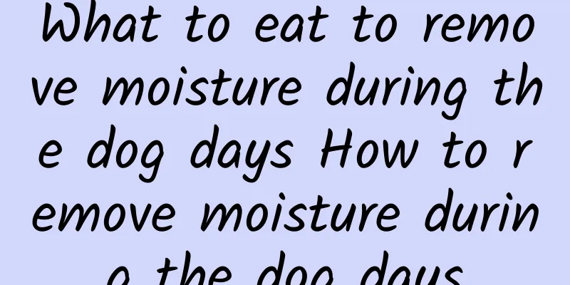 What to eat to remove moisture during the dog days How to remove moisture during the dog days