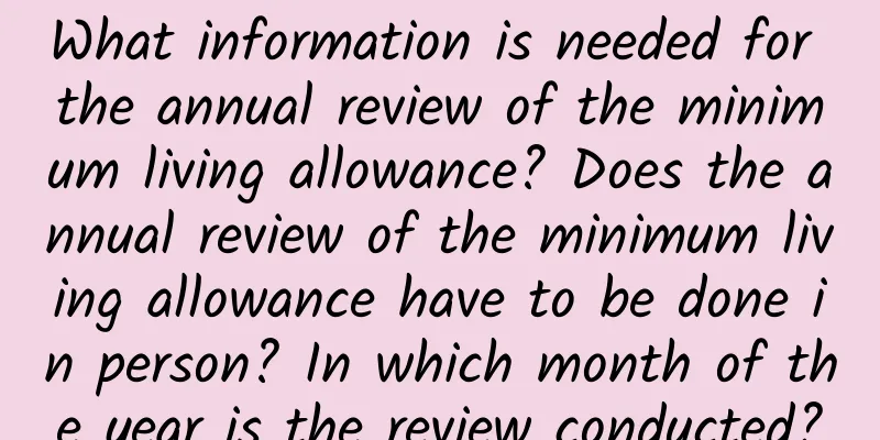 What information is needed for the annual review of the minimum living allowance? Does the annual review of the minimum living allowance have to be done in person? In which month of the year is the review conducted?