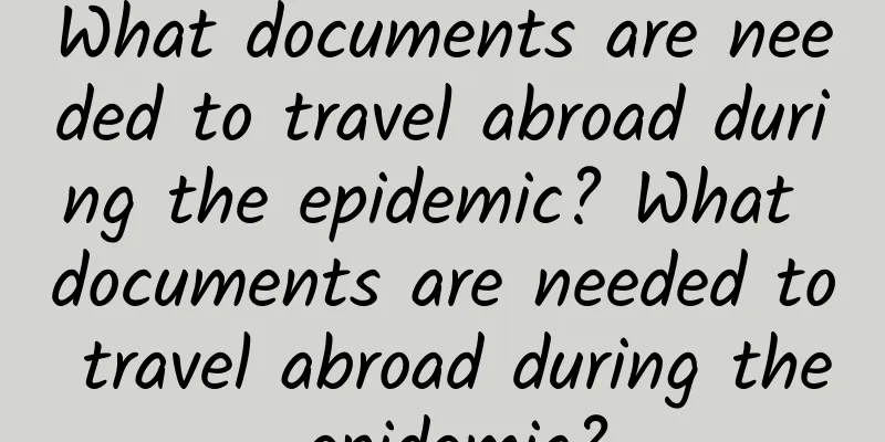 What documents are needed to travel abroad during the epidemic? What documents are needed to travel abroad during the epidemic?