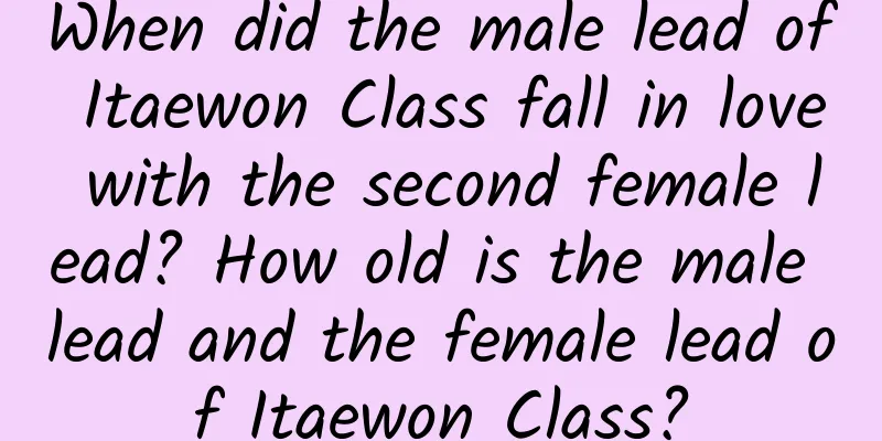 When did the male lead of Itaewon Class fall in love with the second female lead? How old is the male lead and the female lead of Itaewon Class?
