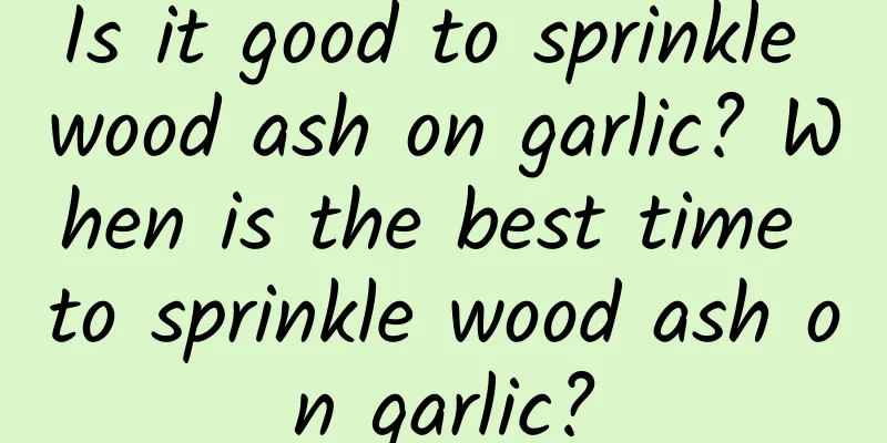Is it good to sprinkle wood ash on garlic? When is the best time to sprinkle wood ash on garlic?